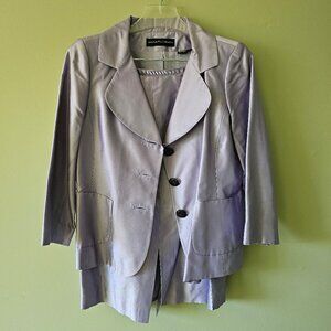 Vintage Dana Buchman Silk 2 Piece Skirt Suit Size 8